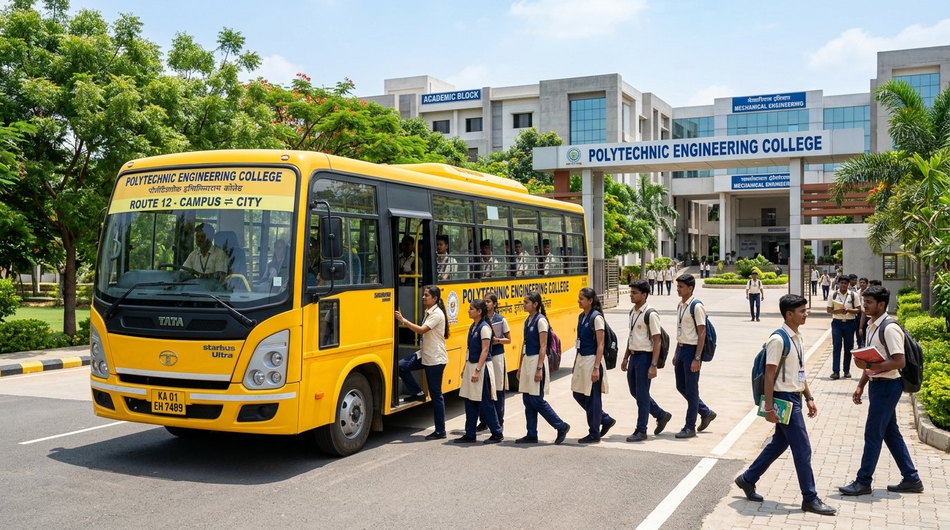 Institutional Transport Fleet & Campus Bus Depot